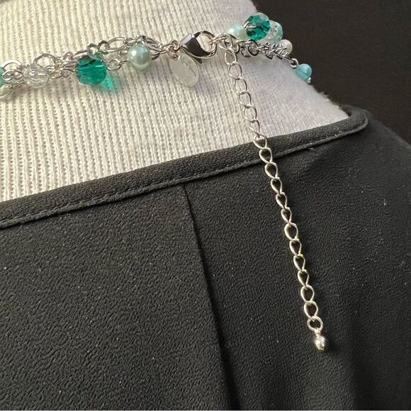 Lia Sophia BREEZEWAY Freshwater Pearl Green Beaded Multistrand Necklace NWT🏷 - Picture 6 of 6